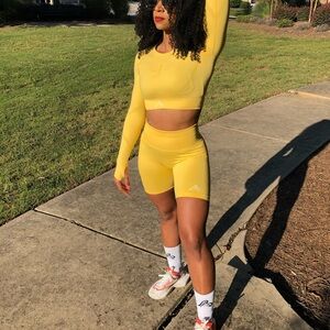 Yellow Women's Activewear Set